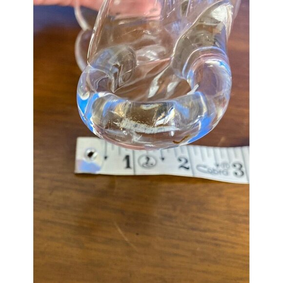 Vtg EAPG Clear Art Squat Pitcher Cream Milk Syrup Panels Star Bottom Triangular - Picture 12 of 13